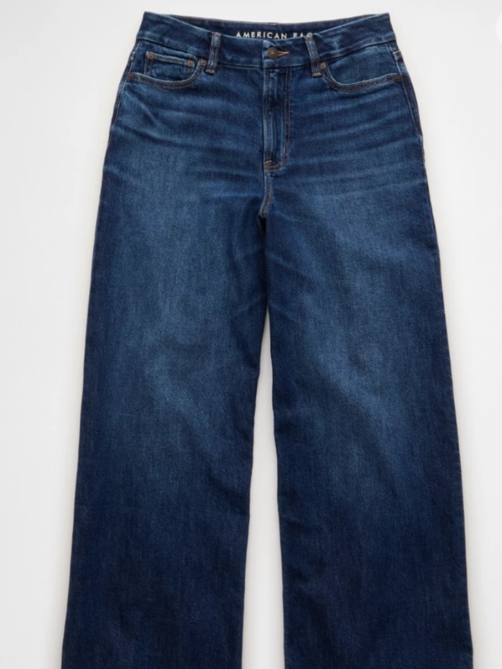 American Eagle Curvy High-Waisted Baggy Wide-Leg Jean